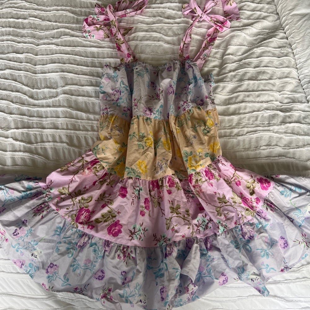 LoveShackFancyXTarget collab tie dress